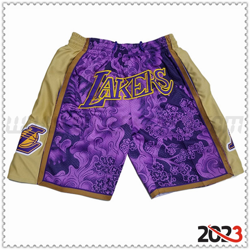 Cortos NBA Los Angeles Lakers Negro