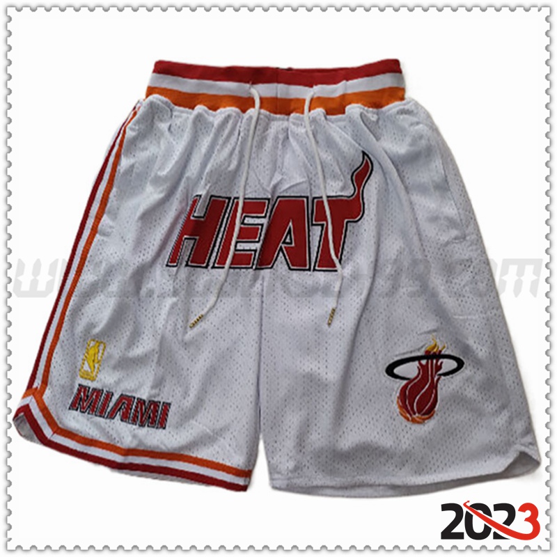 Cortos NBA Miami Heat Blanco -02