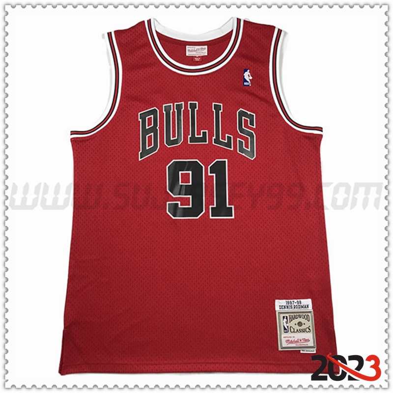 Camisetas Chicago Bulls (RODMAN #91) 2023/24 Rojo