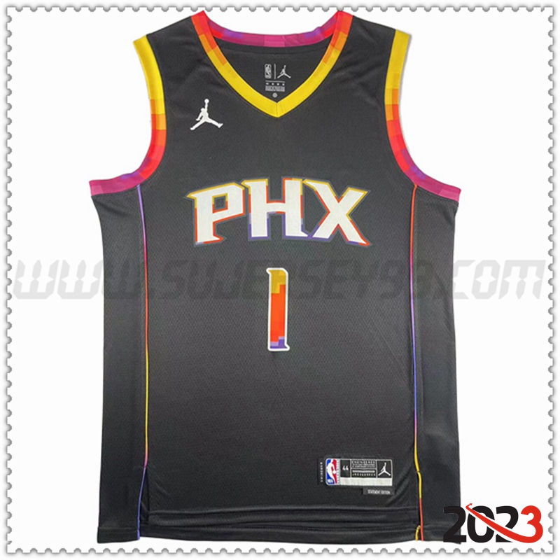 Camisetas Phoenix Suns (BOOKER #1) 2023/24 Negro