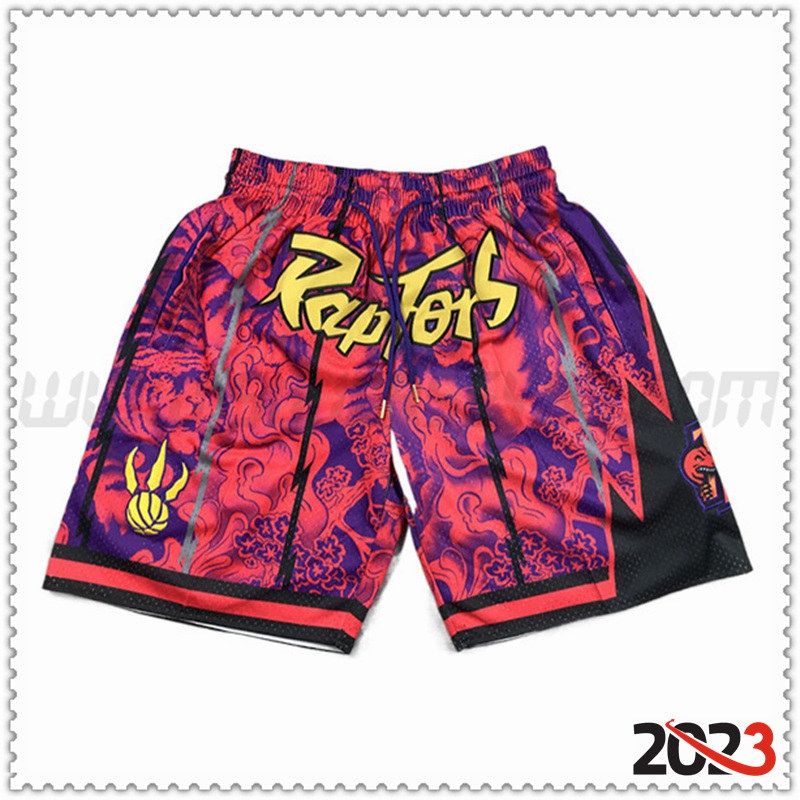 Cortos NBA Toronto Raptors Violeta/Rojo