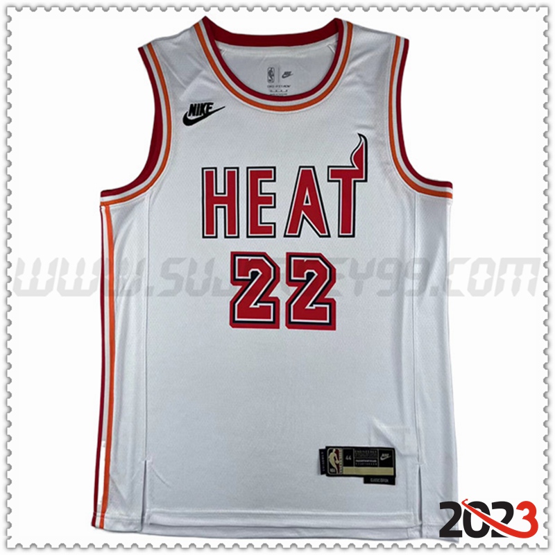 Camisetas Miami Heat (BUTLER #22) 2023/24 Blanco