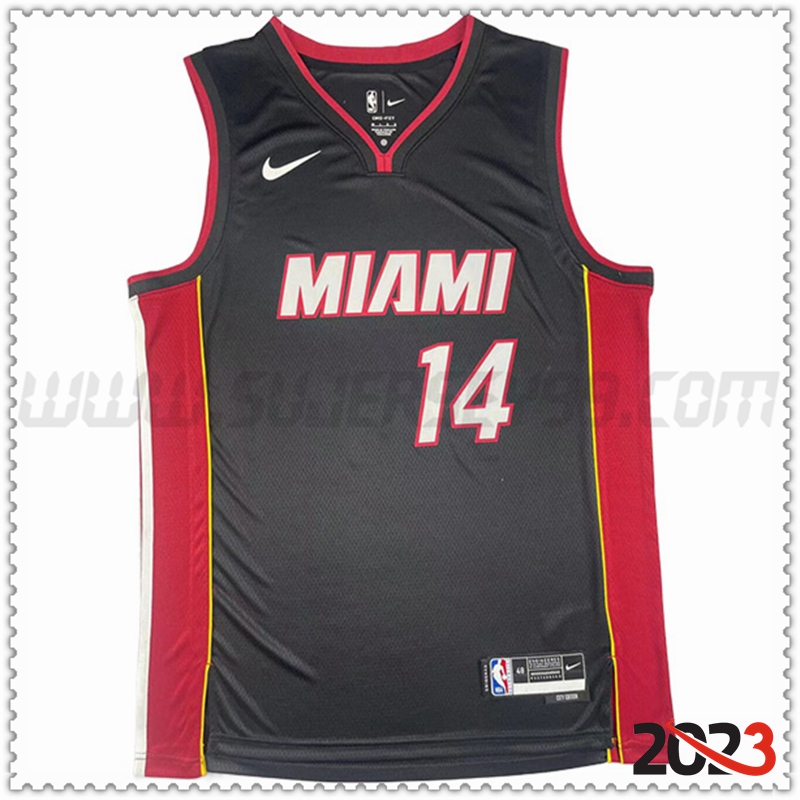 Camisetas Miami Heat (HERRO #14) 2023/24 Negro