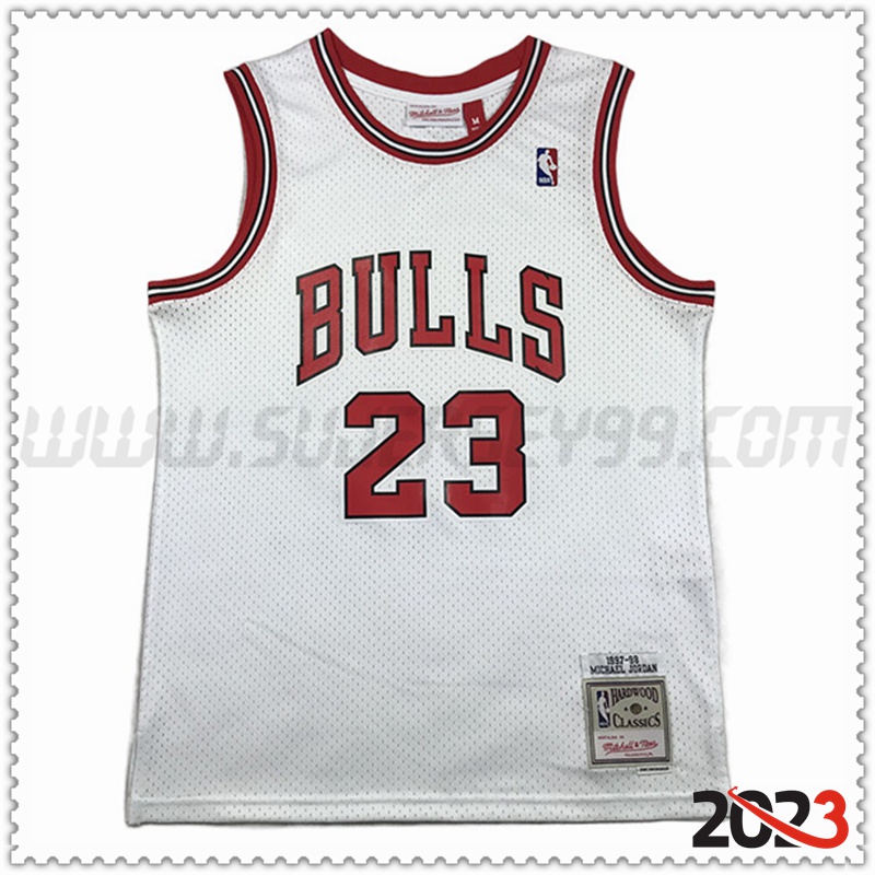 Camisetas Chicago Bulls (JORDAN #23) 2023/24 Blanco -02