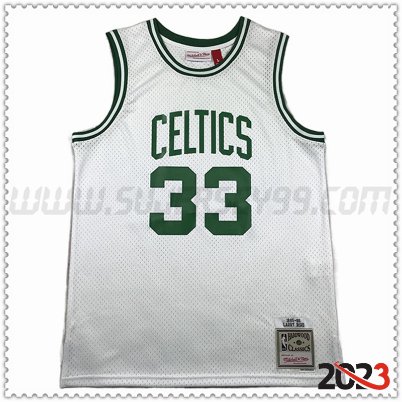 Camisetas Boston Celtics (BIRD #33) 2023/24 Blanco