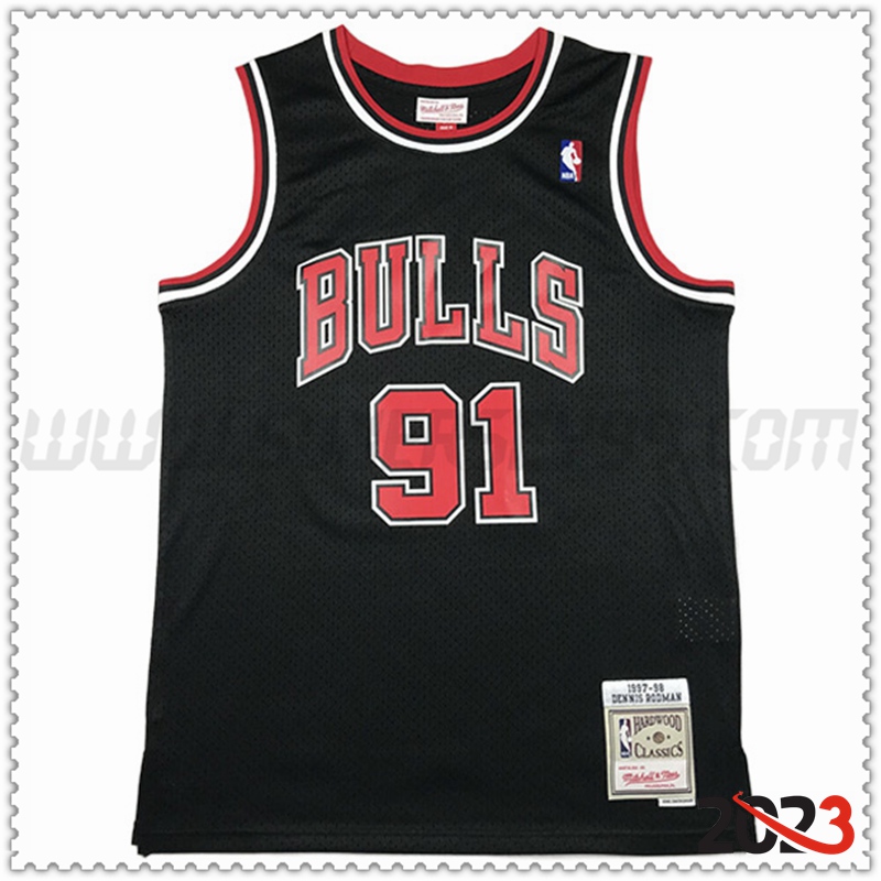 Camisetas Chicago Bulls (RODMAN #91) 2023/24 Negro