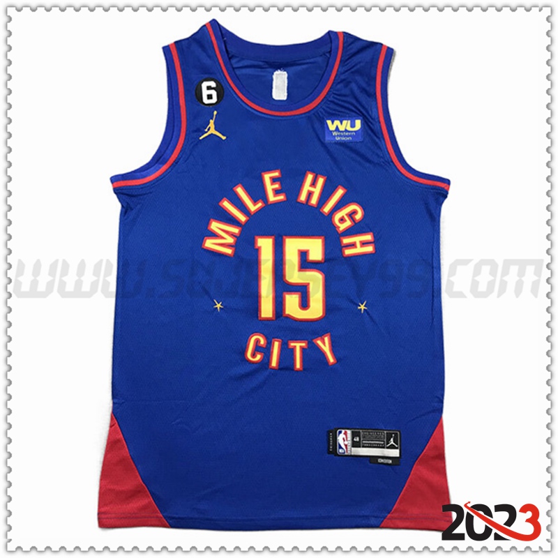 Camisetas Denver Nuggets (JOKIC #15) 2023/24 Azul