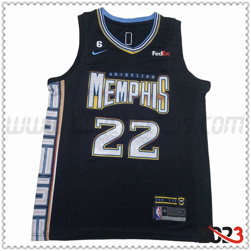 Camisetas Memphis Grizzlies (BANE #22) 2023/24 Negro -02