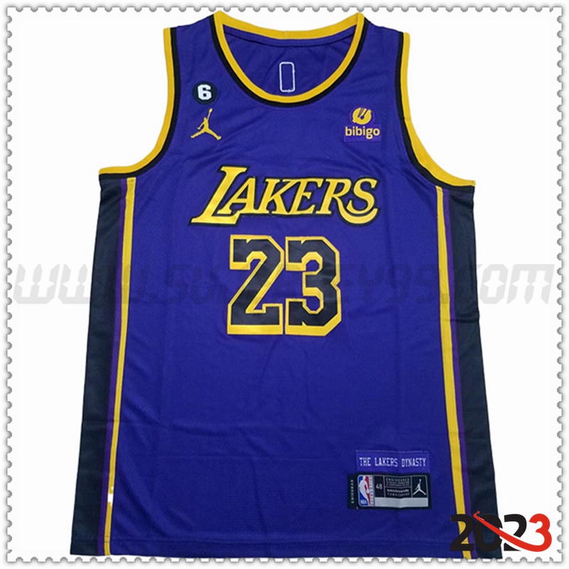 Camisetas Los Angeles Lakers (JAMES #23) 2023/24 Azul