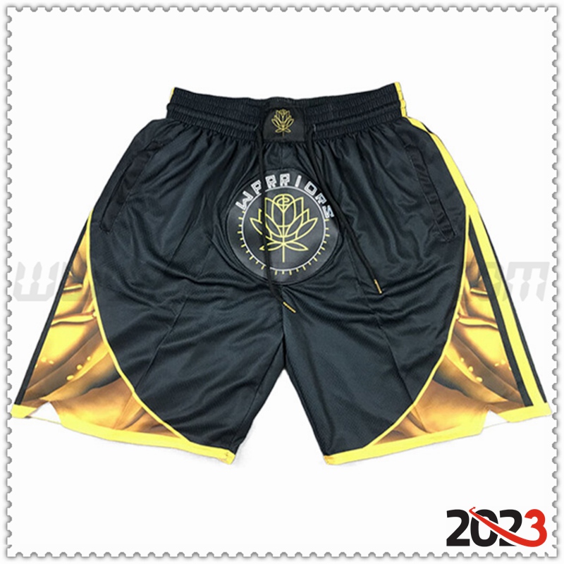 Cortos NBA Golden State Warriors Negro -02