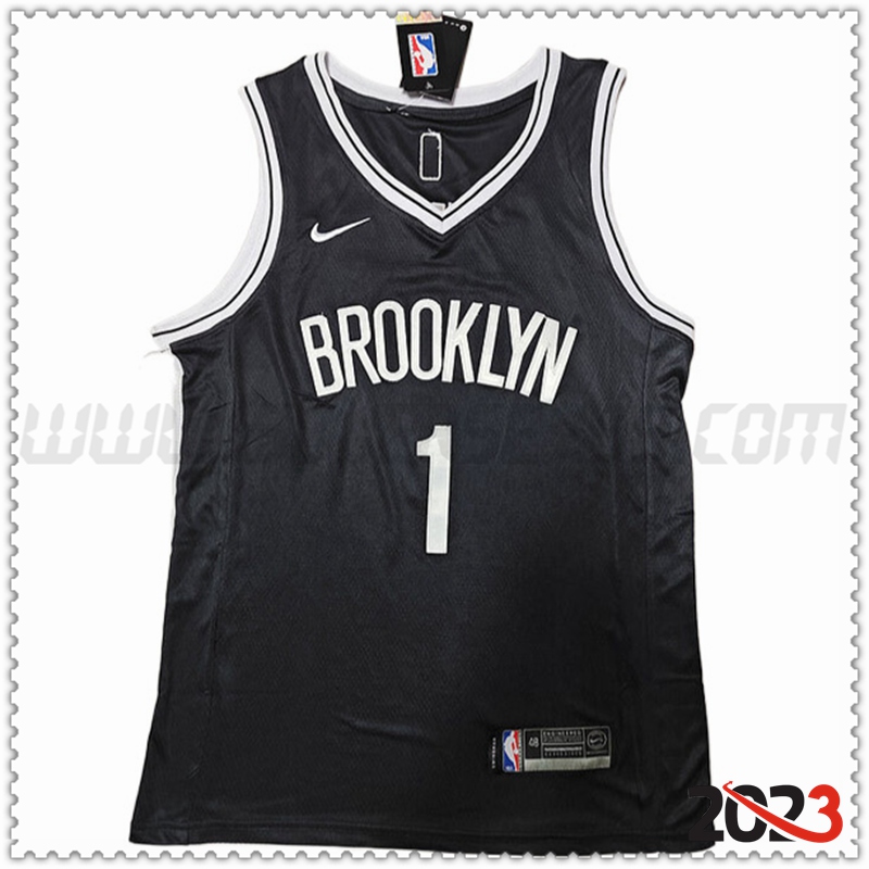 Camisetas Brooklyn Nets (BRIDGES #24) 2023/24 Negro