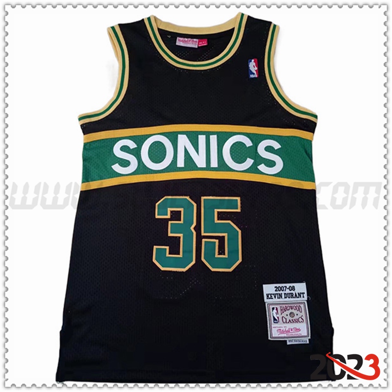 Camisetas Oklahoma City Thunder (DURANT #35) 2023/24 Negro/Verde