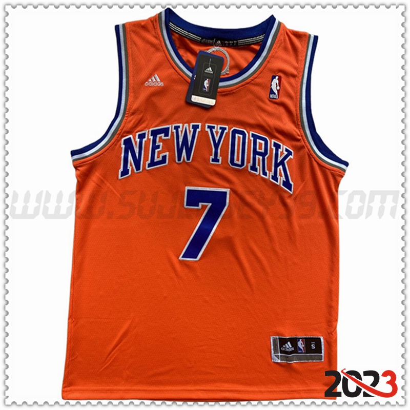 Camisetas New York Knicks (ANTHONY #7) 2023/24 Naranja