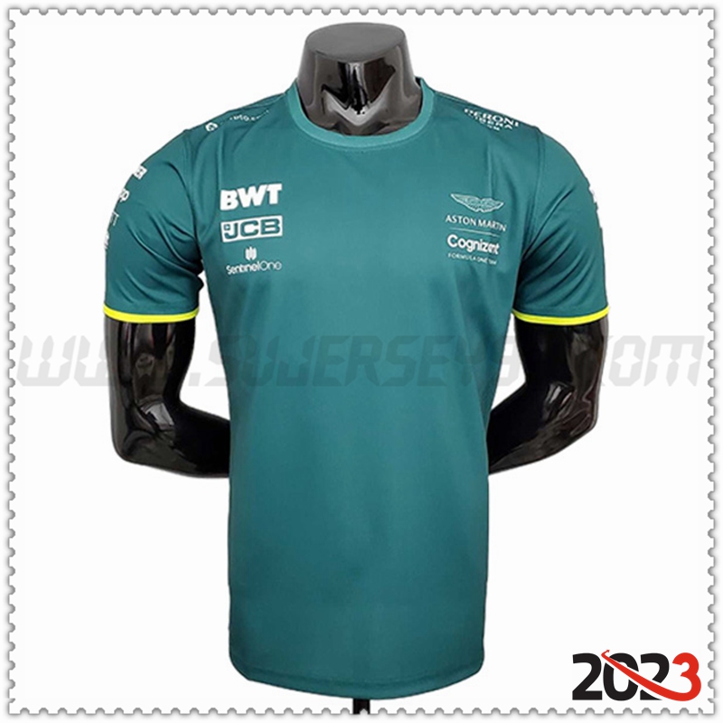 Camiseta de manga corta F1 Aston Martin Team Verde 2023 -02