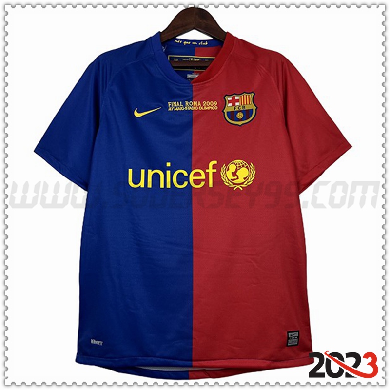 Primera Camiseta Retro FC Barcelona UEFA Champions League 2008/2009