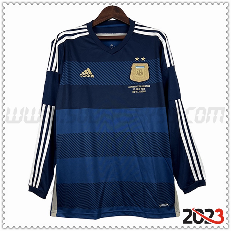 Segunda Camiseta Retro Argentina Manga larga 2014