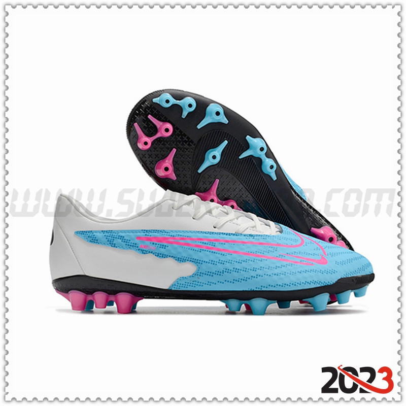 Nike Botas De Fútbol Phantom GX Academy AG Blanco/Azul