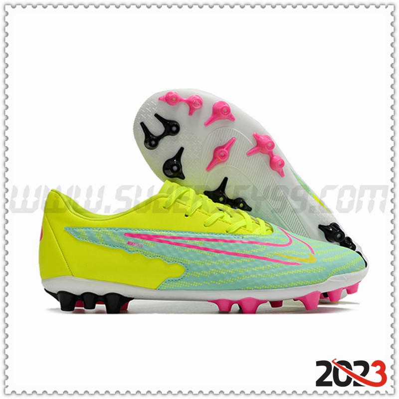 Nike Botas De Fútbol Phantom GX Academy AG Verde/Amarillo