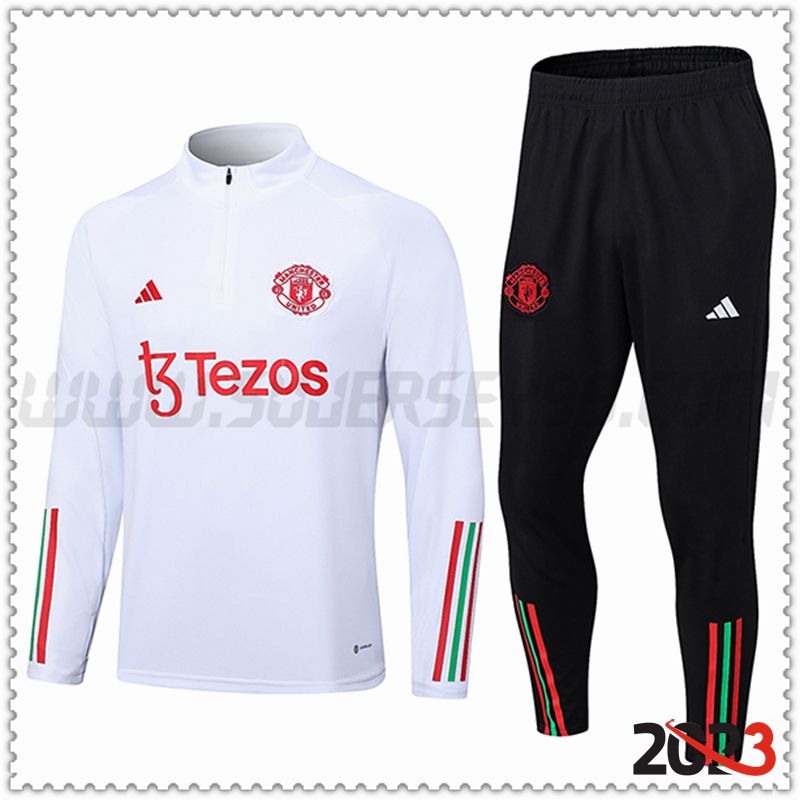 Chandal Futbol Manchester United Blanco 2023 2024 -03