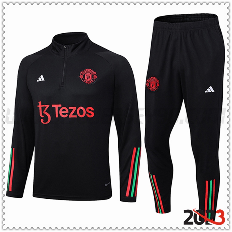 Chandal Futbol Manchester United Negro 2023 2024 -02