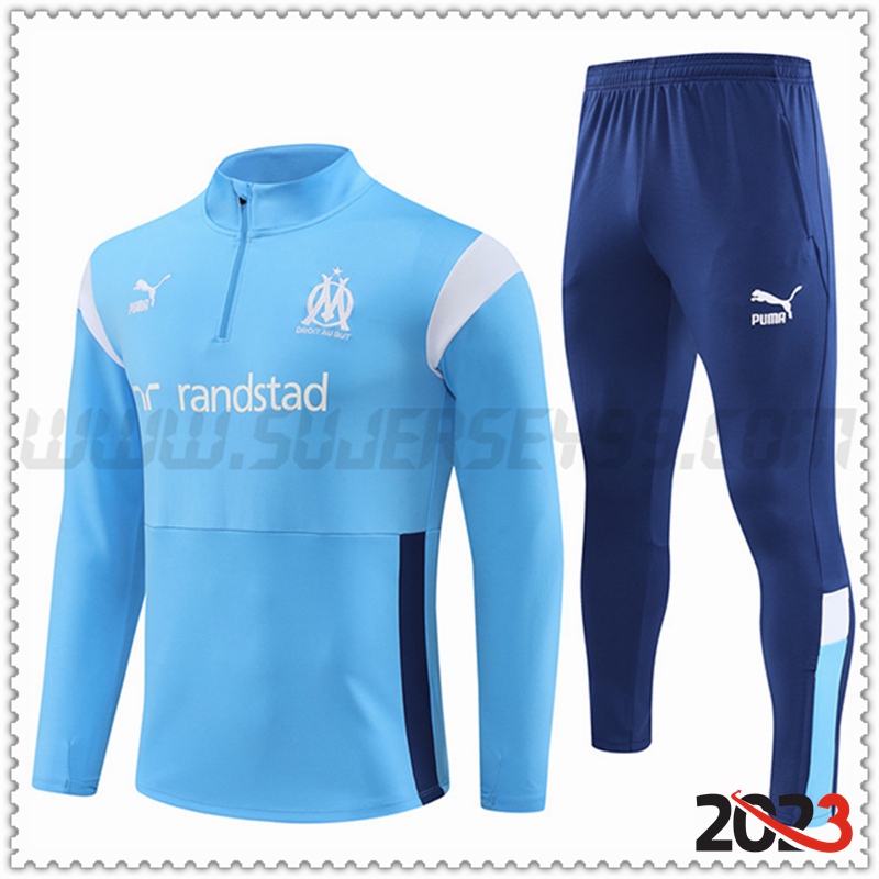 Chandal Futbol Marsella Azul Claro 2023 2024