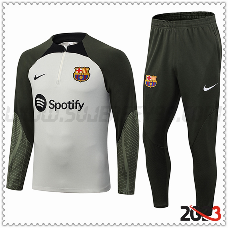 Chandal Futbol FC Barcellona Gris Claro 2023 2024