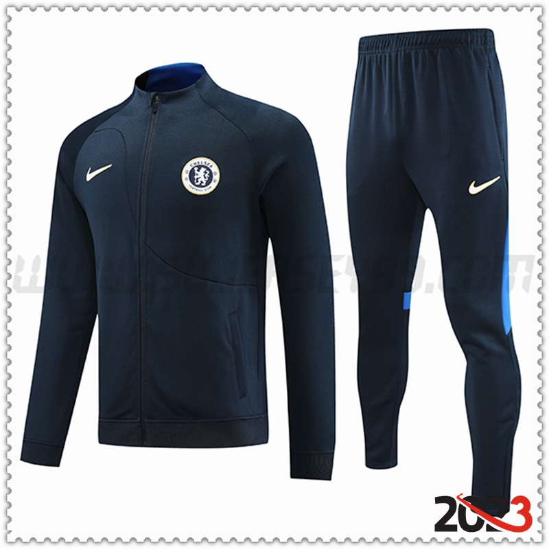 Chaqueta Chandal Futbol FC Chelsea Azul marino 2023 2024