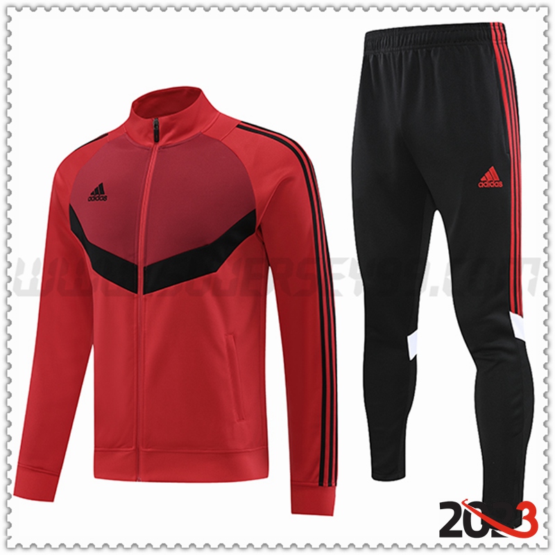 Chaqueta Chandal Futbol Adidas Rojo 2023 2024