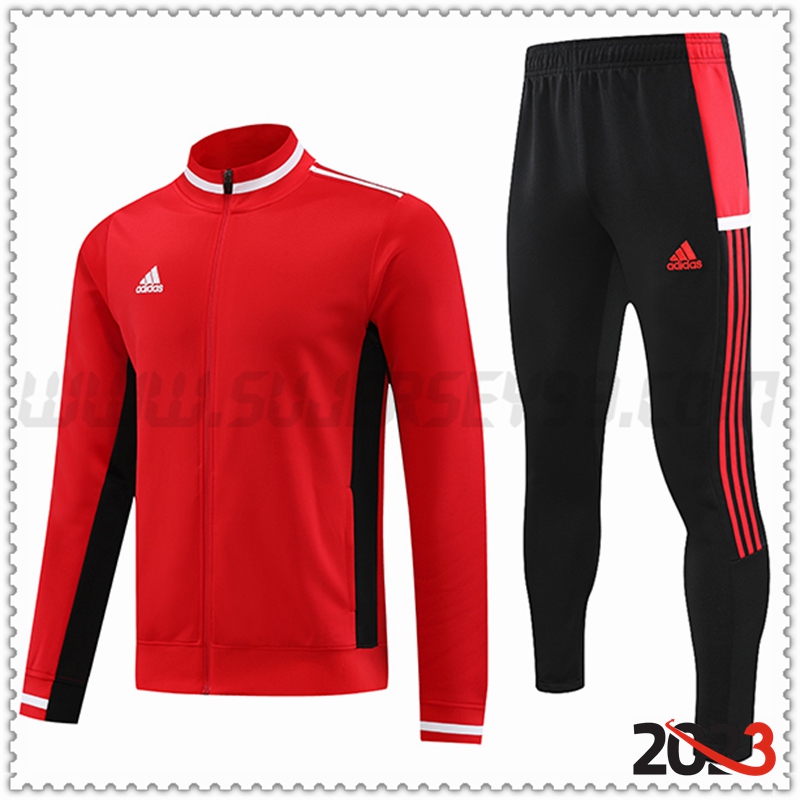 Chaqueta Chandal Futbol Adidas Rojo 2023 2024 -02