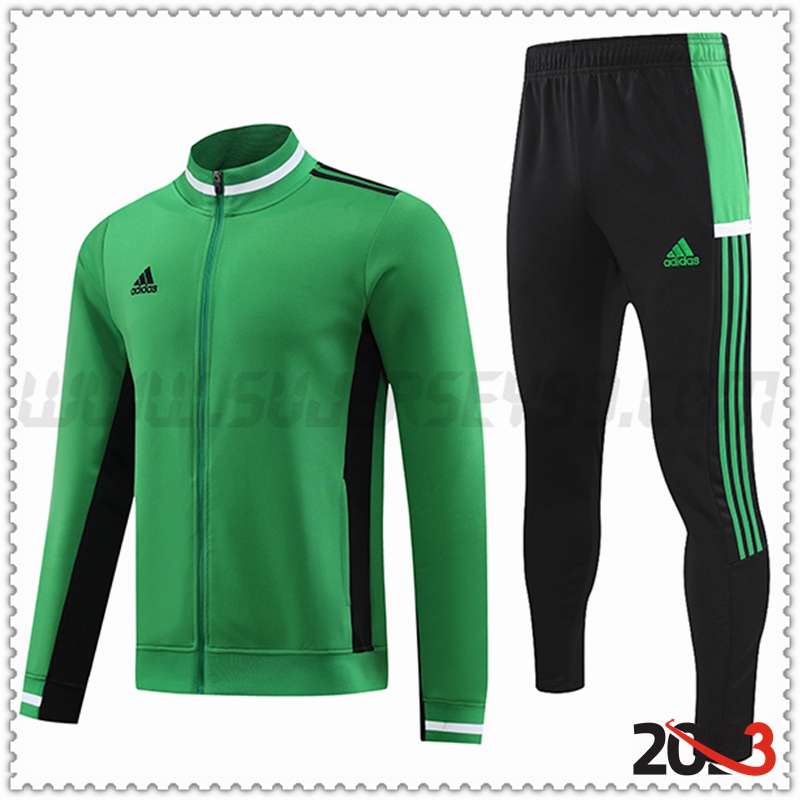 Chaqueta Chandal Futbol Adidas Verde 2023 2024