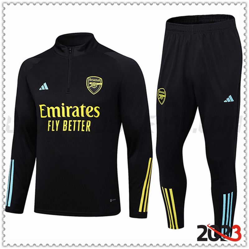 Chandal Futbol Arsenal Negro 2023 2024 -02