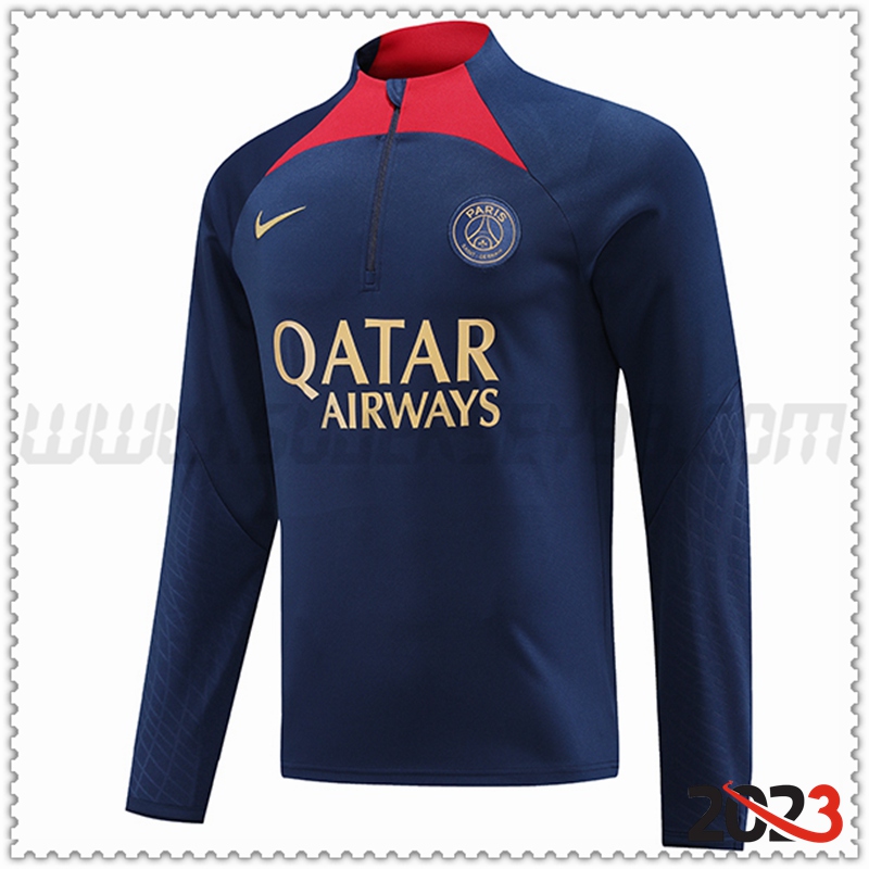 Sudadera Entrenamiento PSG Azul marino 2023 2024