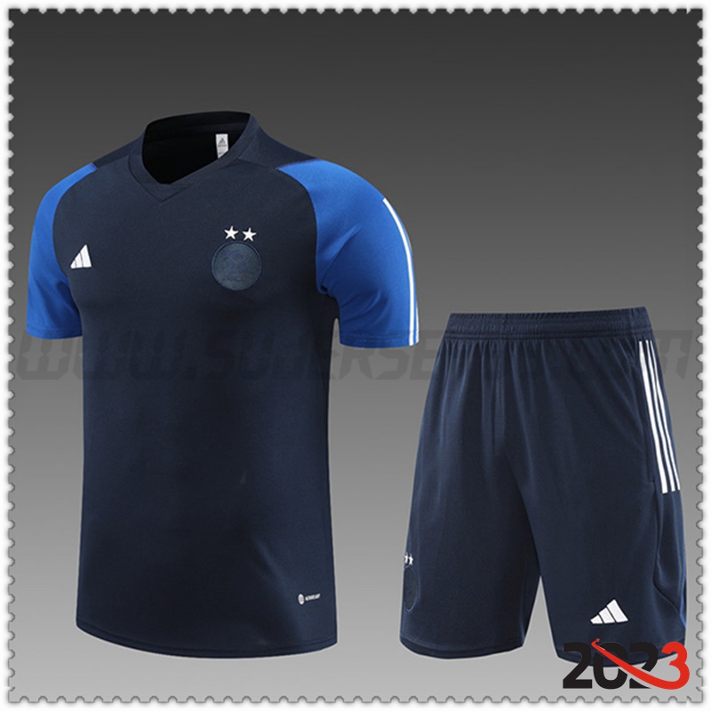 Camiseta Entrenamiento + Cortos Argelia Ninos Azul marino 2023 2024