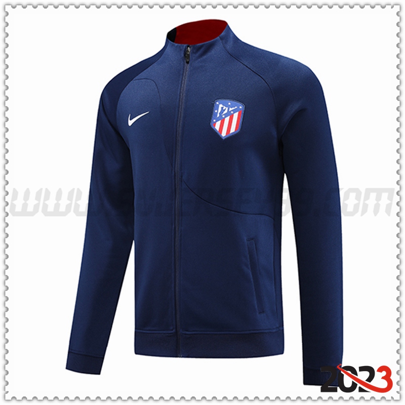 Chaquetas Futbol Atletico Madrid Azul marino 2023 2024