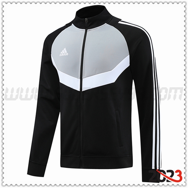 Chaquetas Futbol Adidas Negro/Gris 2023 2024