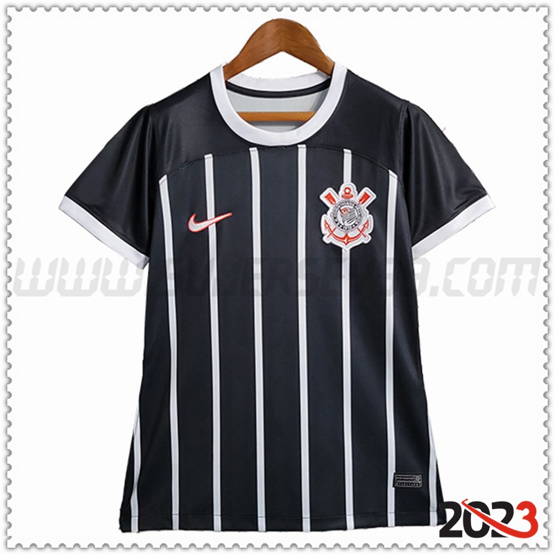 Segunda Camiseta Futbol Corinthians Mujer 2023 2024