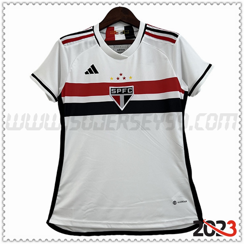 Primera Camiseta Futbol Sao Paulo FC Mujer 2023 2024