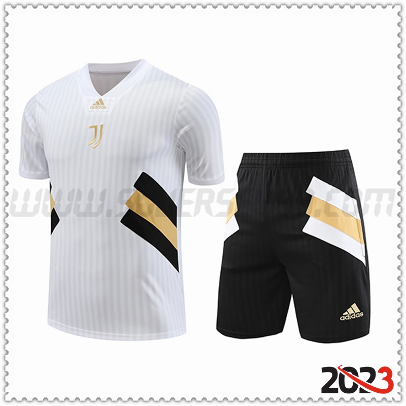 Camiseta Entrenamiento + Cortos Juventus Blanco 2023 2024 -04