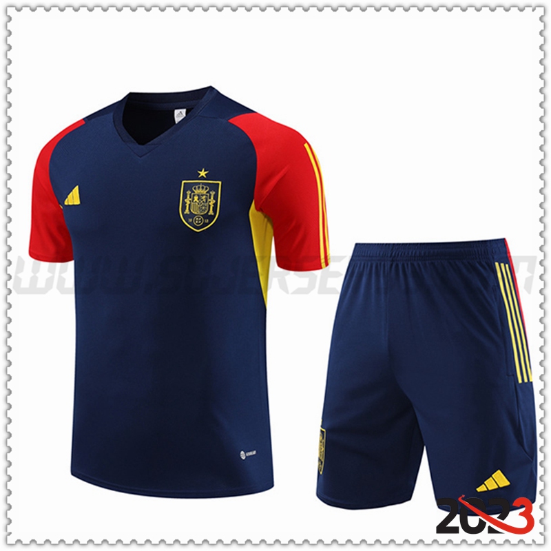 Camiseta Entrenamiento + Cortos España Azul marino 2023 2024