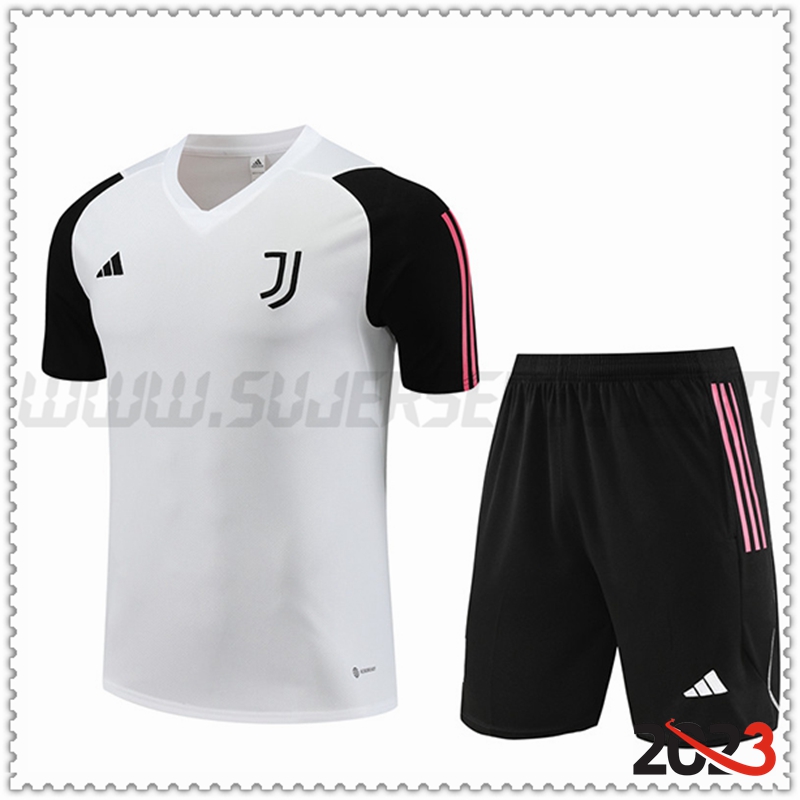 Camiseta Entrenamiento + Cortos Juventus Blanco 2023 2024 -05
