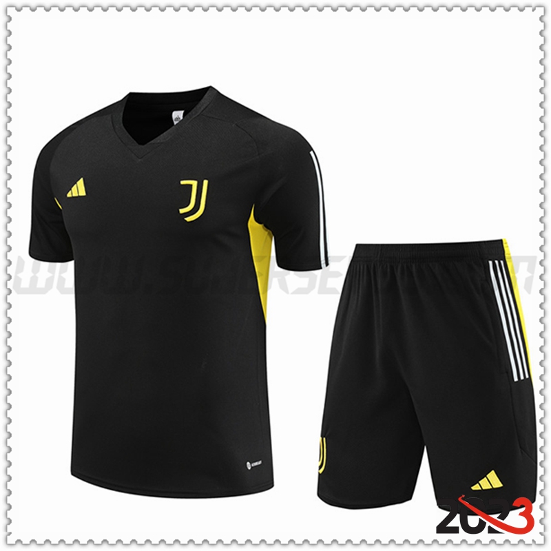 Camiseta Entrenamiento + Cortos Juventus Negro 2023 2024