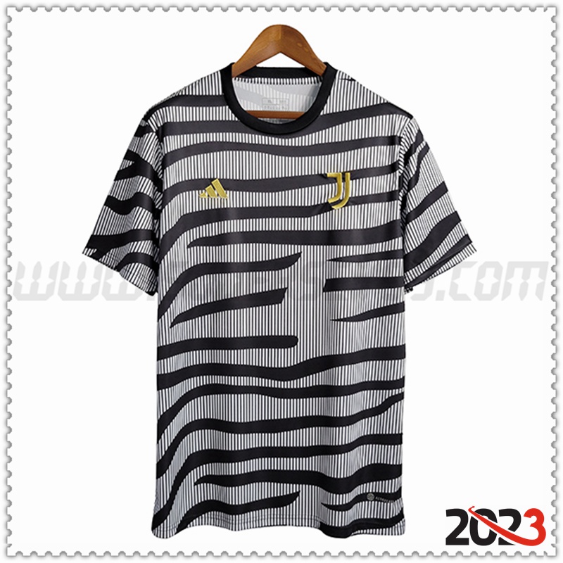 Camiseta Entrenamiento Juventus Negro/Gris 2023 2024