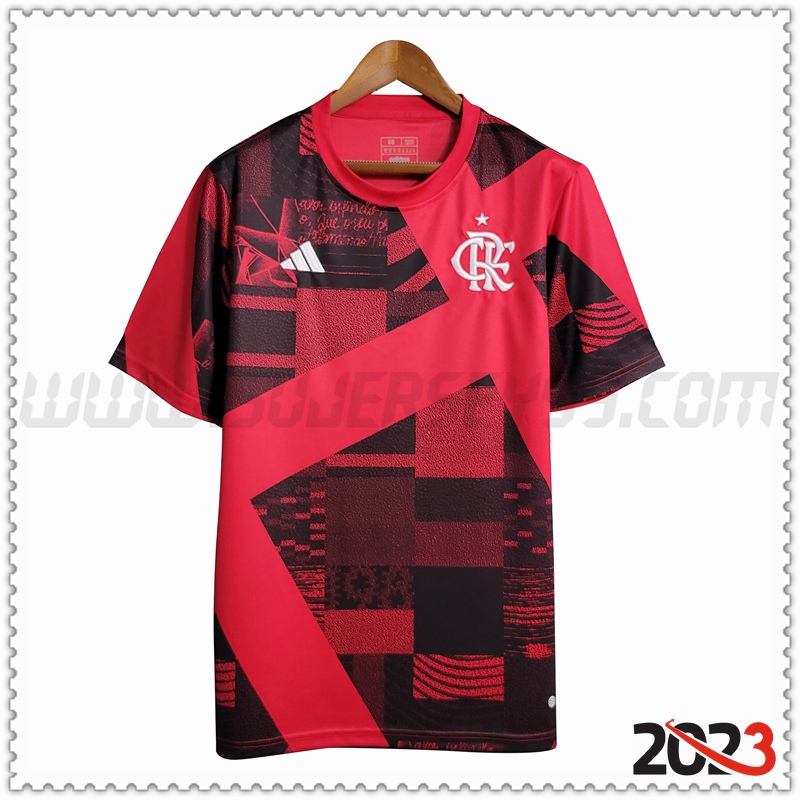 Camiseta Entrenamiento Flamengo Rojo 2023 2024 -02