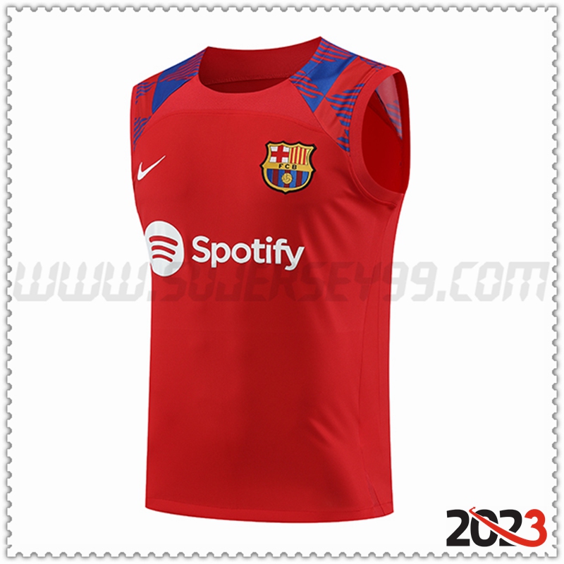 Chalecos De Futbol FC Barcelona Rojo 2023 2024