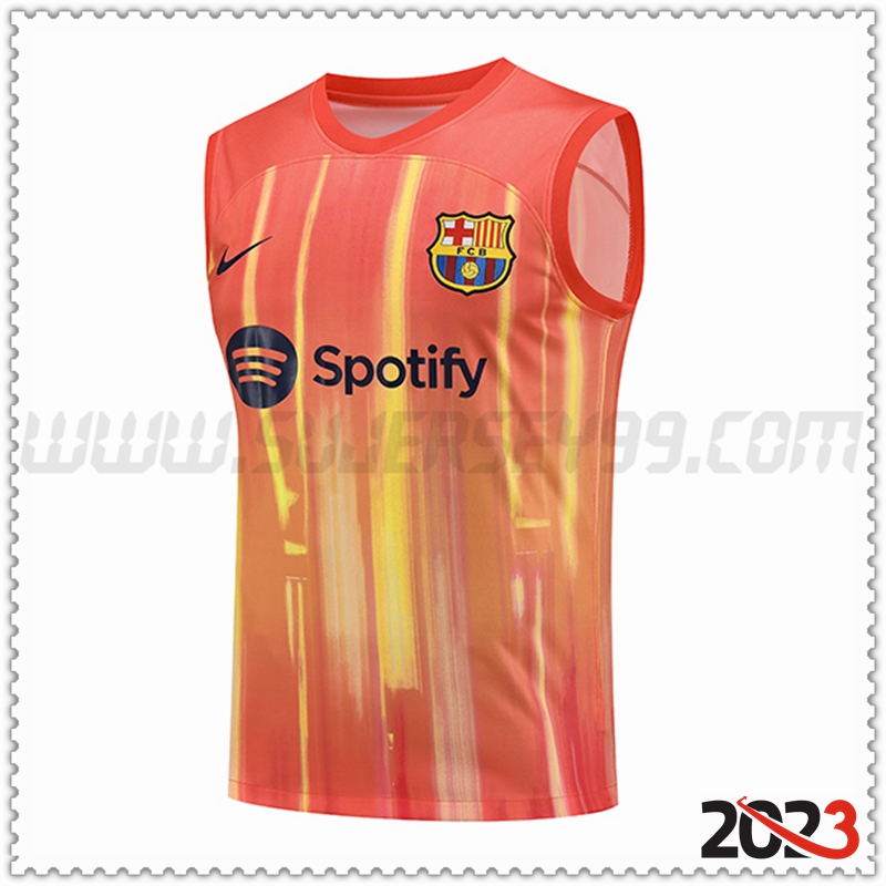 Chalecos De Futbol FC Barcelona Naranja 2023 2024