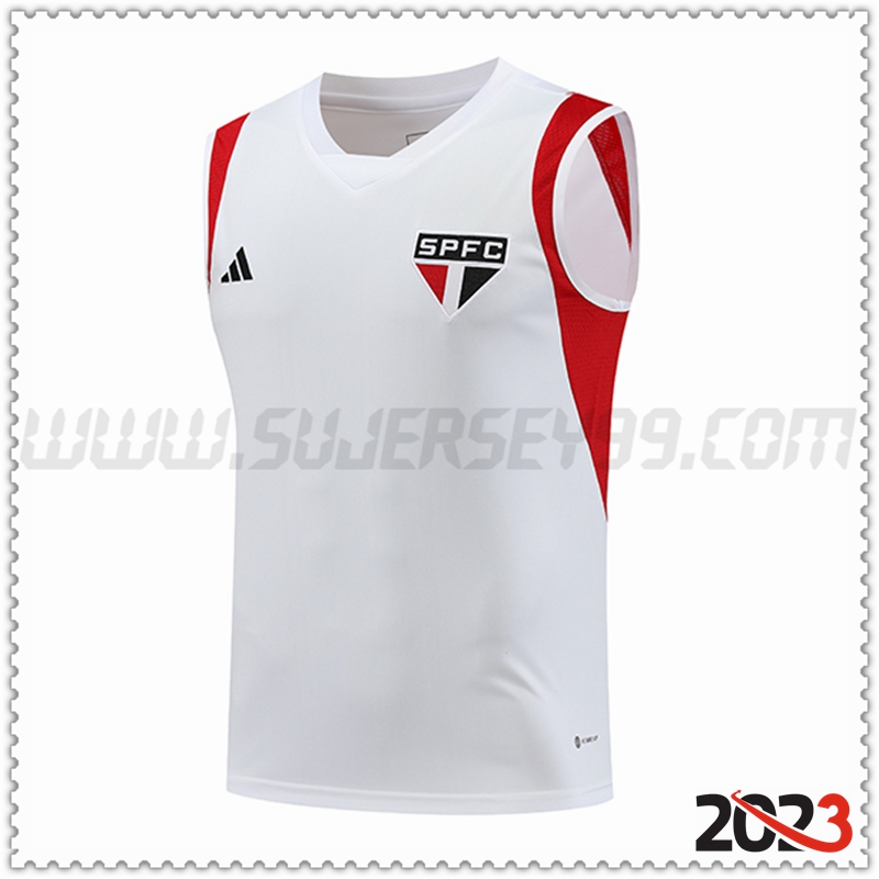 Chalecos De Futbol Sao Paulo FC Blanco 2023 2024 -02