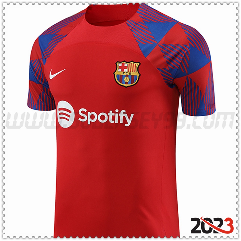 Camiseta Entrenamiento FC Barcelona Rojo 2023 2024