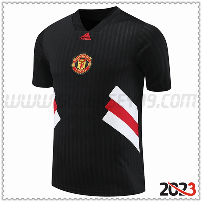 Camiseta Entrenamiento Manchester United Negro 2023 2024 -02