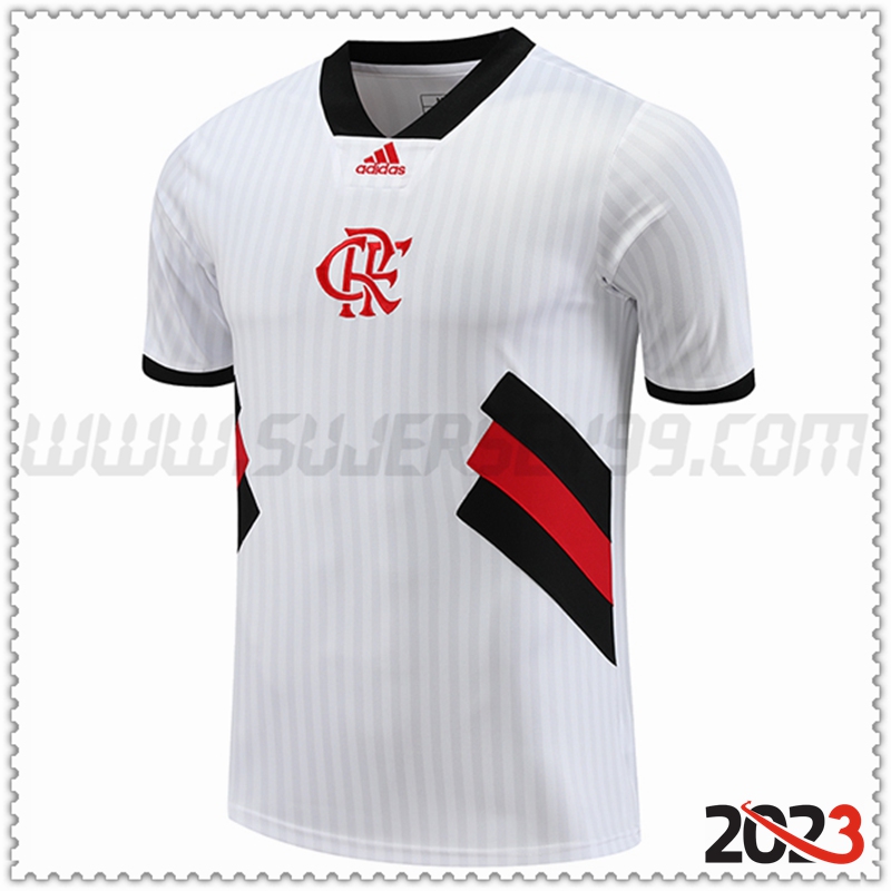 Camiseta Entrenamiento Flamengo Blanco 2023 2024 -02