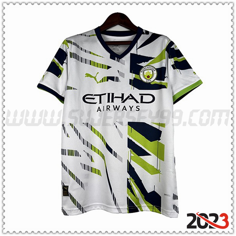 Camiseta Entrenamiento Manchester City Blanco 2023 2024